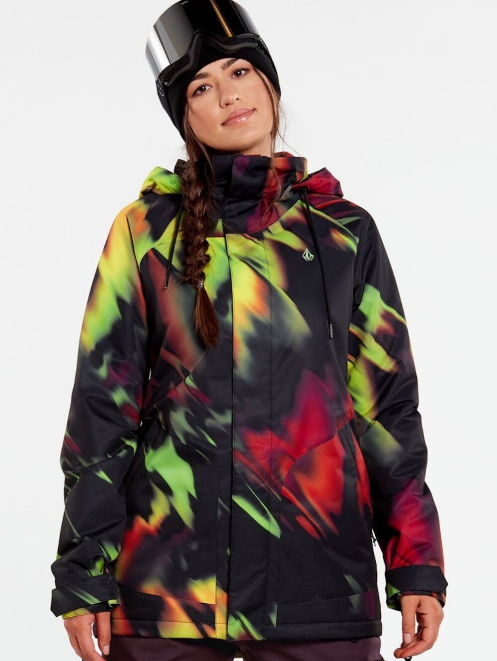Volcom Westland Insulated Ski Snowboard Jacket S Acid Wash Yellow NWT
